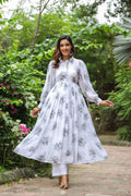 Athens White Georgette Dress