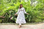 Athens White Georgette Dress