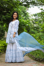 Tiara Cotton Printed Sharara Set
