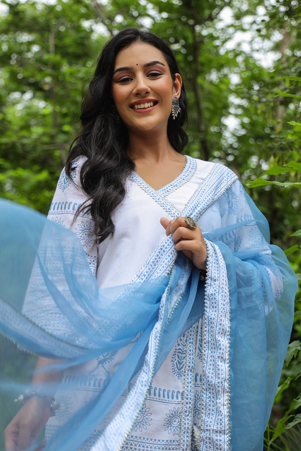 Tiara Cotton Printed Sharara Set