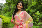 Fiery Chiffon Anarkali Suit Set