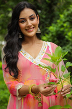 Fiery Chiffon Anarkali Suit Set