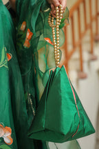 Amazon Green Oraganza Mehndi Lehenga Set