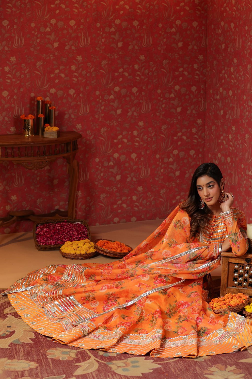 Sunshade Pure Organza Lehenga Set