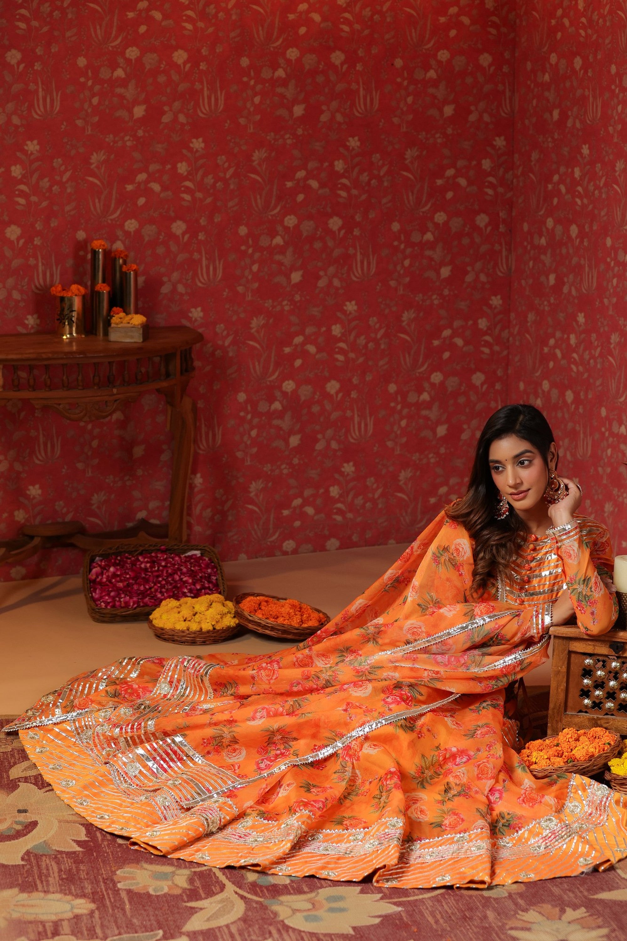 Sunshade Pure Organza Lehenga Set