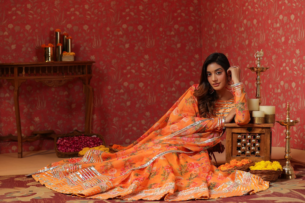 Sunshade Pure Organza Lehenga Set