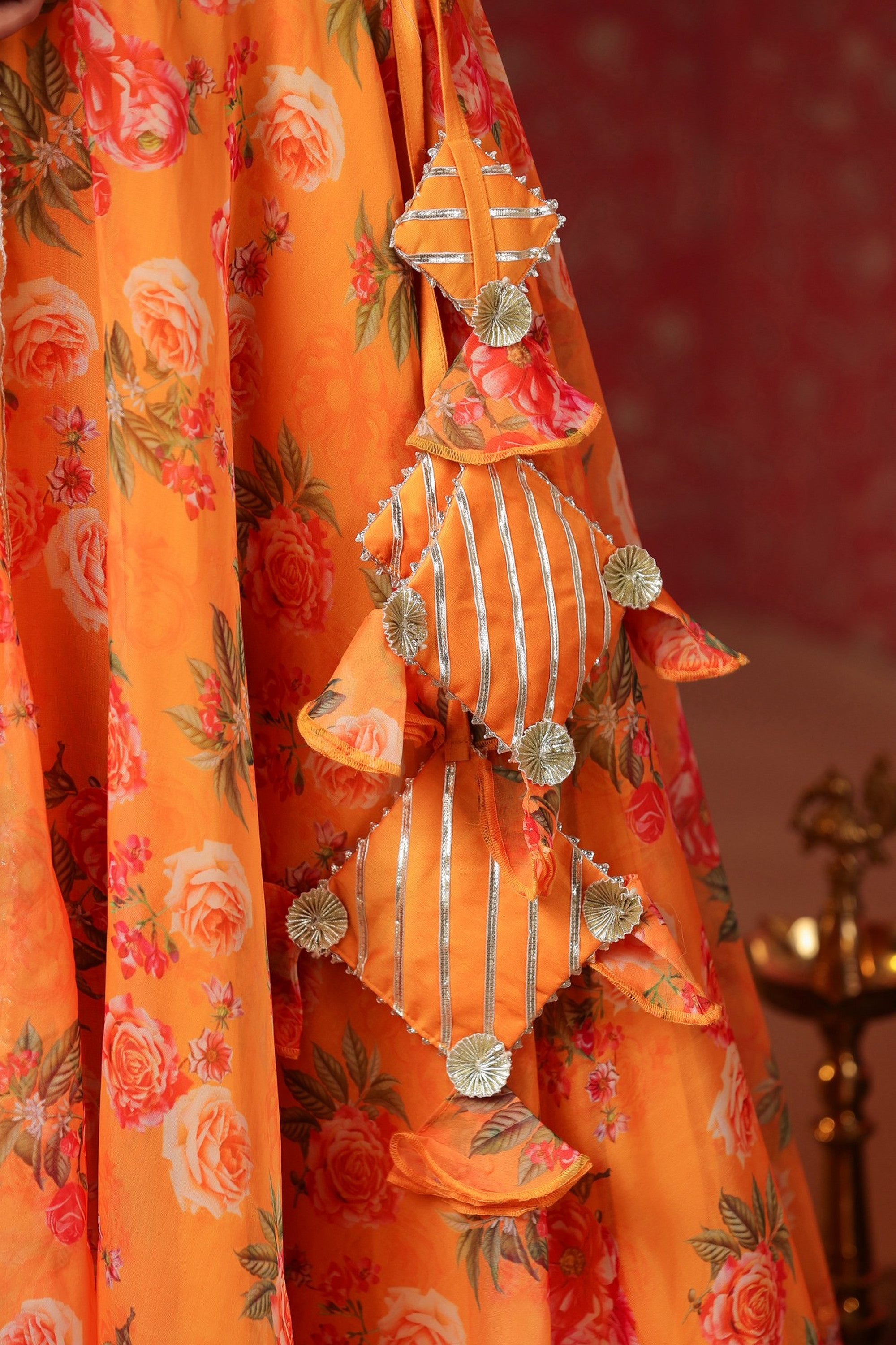 Sunshade Pure Organza Lehenga Set