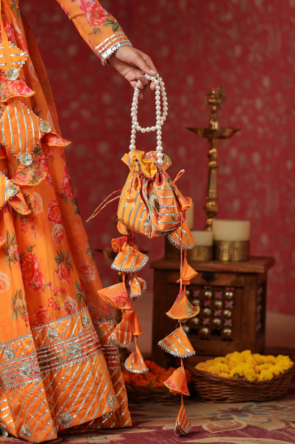 Sunshade Pure Organza Lehenga Set